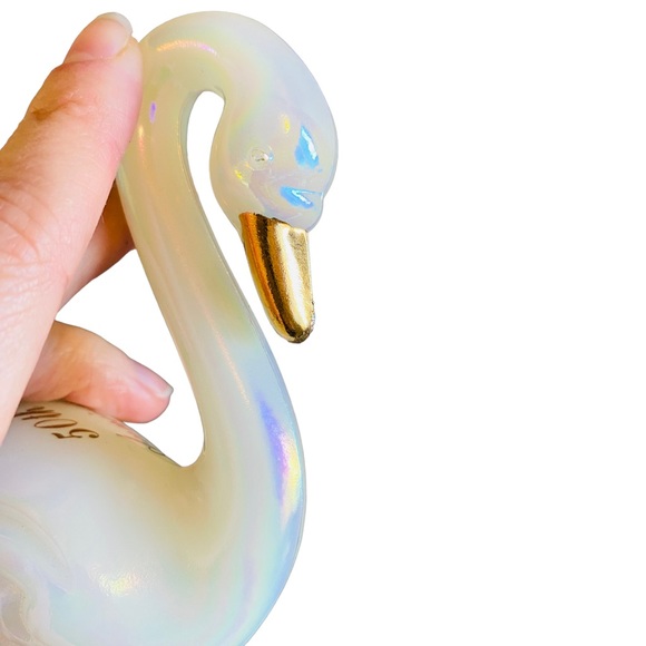 FENTON Hand Painted 50th Anniversary Swan - Picture 5 of 8